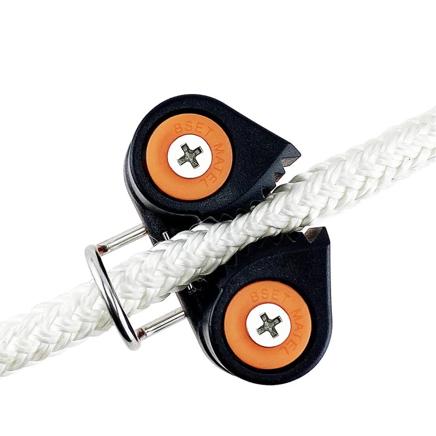 Morsetto a camma a 2 file con cuscinetti a sfera e anello di guida, Attrezzatura per Pilates, Attrezzatura per imbarcazioni, Ingresso rapido per fune, Passacavo per fune e cavo, Vela