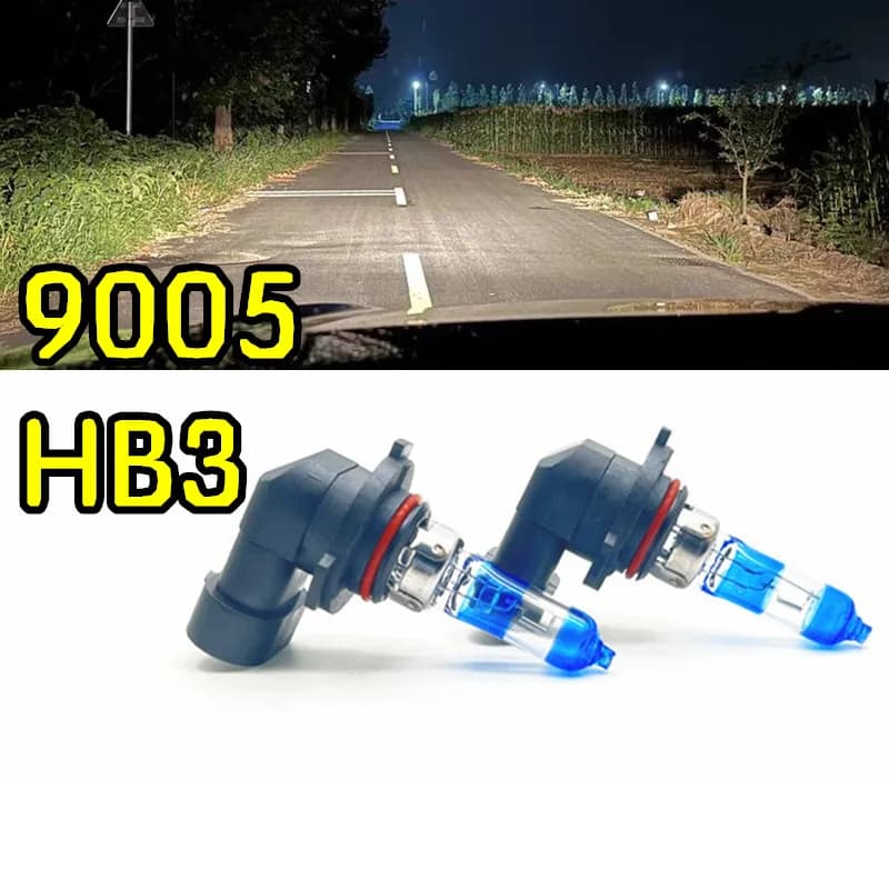 2 Pezzi Lampadine Alogene 9005 HB3 Night Walker 12V Luce Gialla Calda 65W per Fari Auto e Fendinebbia 4000K