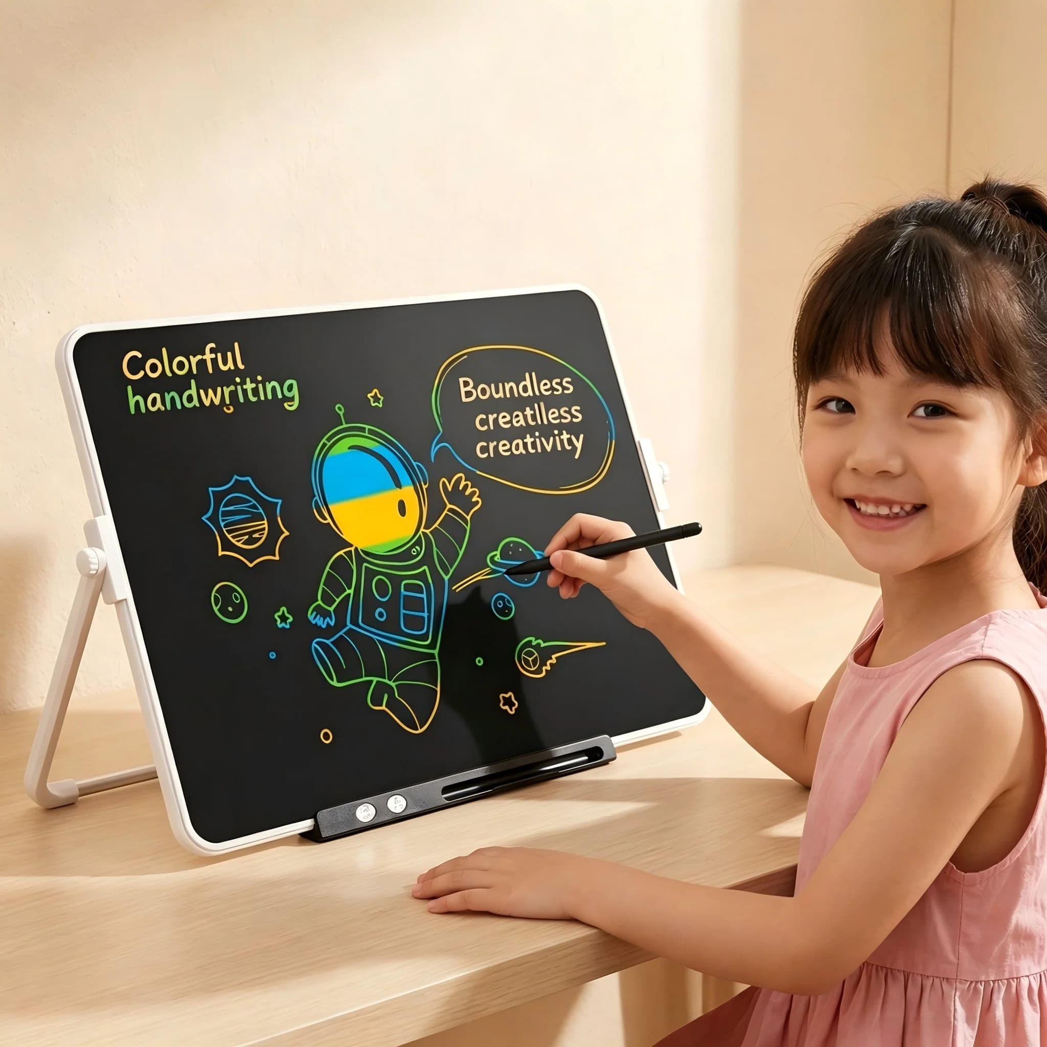 16/20 Inch with Bracket Rechargeable LCD Writing Tablet, Huge Size Drawing Tablet Doodle Board Electronic Tablet Board Toy Gifts