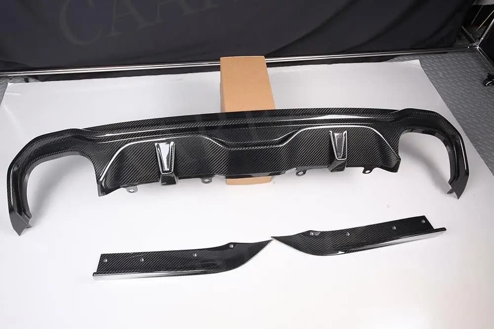 Carbon Fiber Rear Bumper Lip Diffuser Spoiler Side Splitters for BMW 4 Series G26 M Sport 2020+ FRP Car Accessories