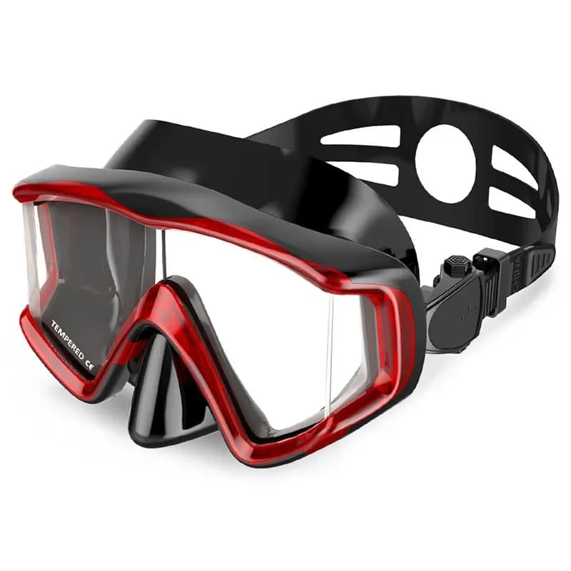 Maschera subacquea Snorkeling Occhiali da immersione Grande sigillo Maschera in vetro temperato per immersione libera Occhiali da nuoto