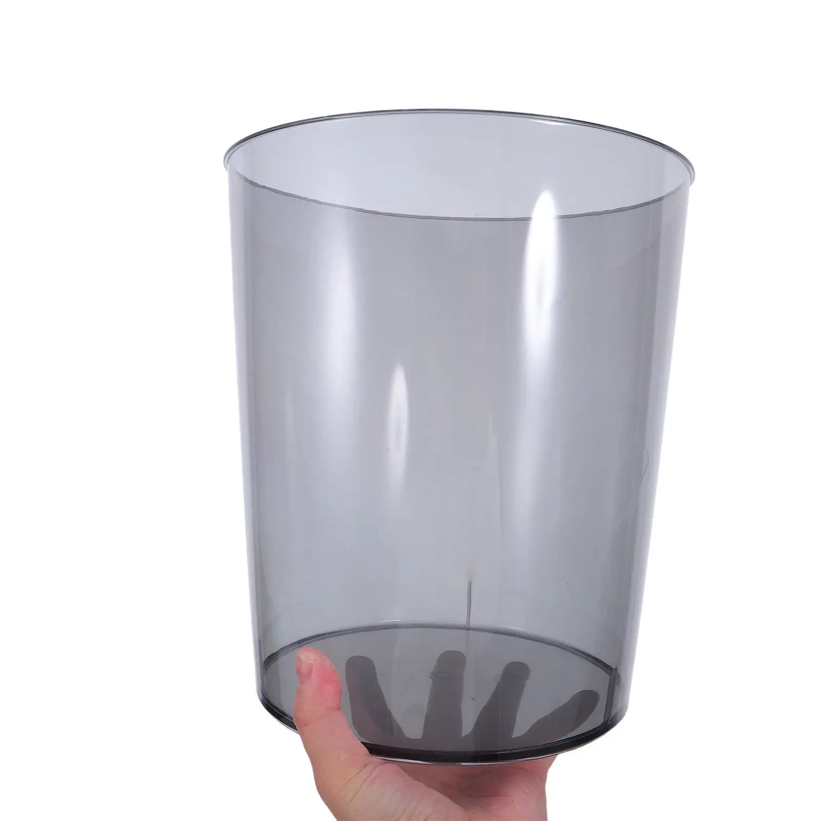 Mini Cestino Rotondo in Plastica, Piccolo Contenitore per Rifiuti da Scrivania per Dormitorio, Ufficio, Camera da Letto, Cucina, Compatto 8x7.5 Pollici, Sicuro e Liscio