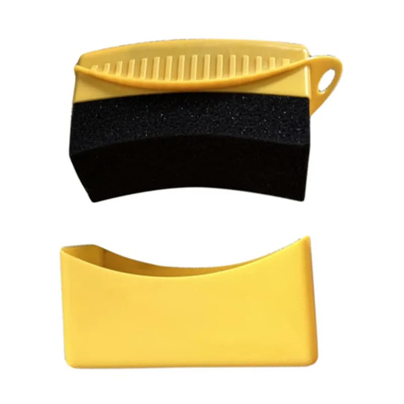 Car Tire Sponge Cleaning Brush With Cover Polishing Waxing Oiling Practical Tire Wiping Maintenance Cleaning Tool