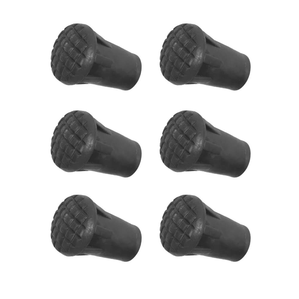 15 Pieces Plastic Toe Durable for Trekking Sticks, Improved Grip, Black Stroller Sticks, Outer Protections