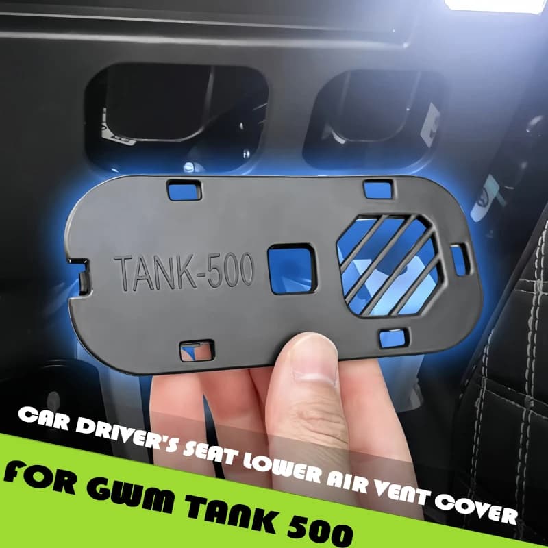Car Driver's Seat Lower Air Vent Cover Fit for GWM Tank 500 Modified Anti Freezing Feet Car Interior Upgrade Parts