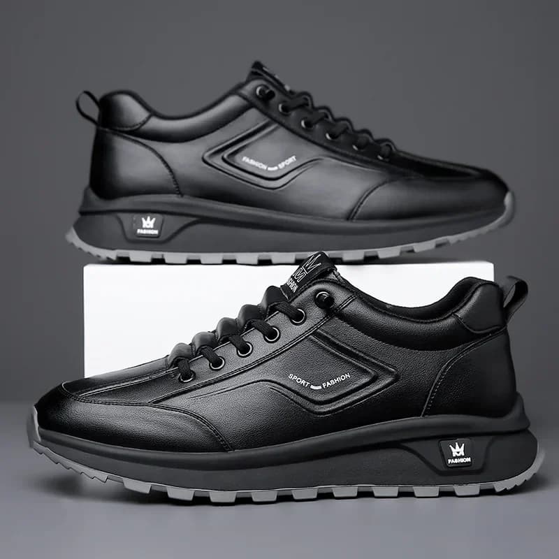 Designer nuovi uomini scarpe sportive casual in vera pelle moda di strada comode sneakers stringate in pelle di mucca