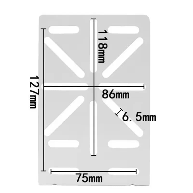 [Techverse]-For Security Camera Monitor Pole Hoop Bracket L Shape Adapter Steel Plate Outdoor External Wall/Corner Mount Holder