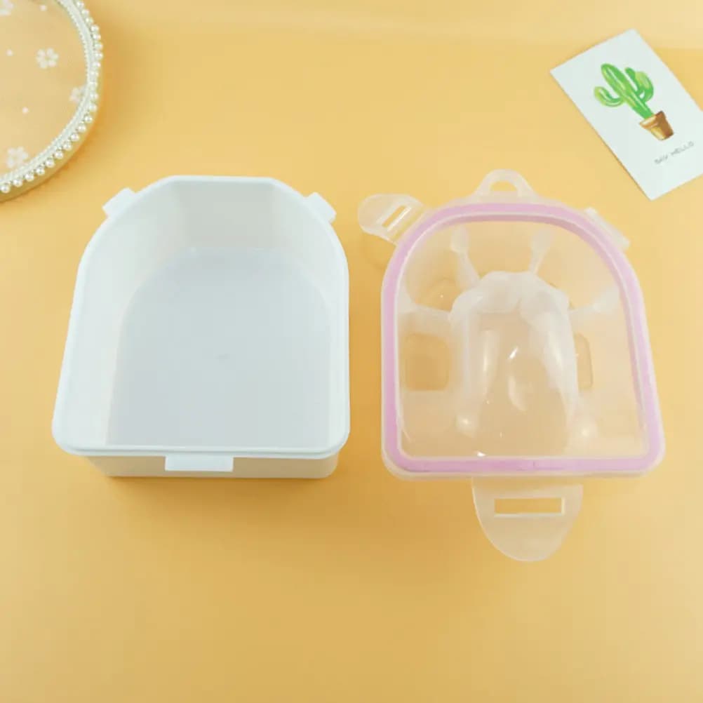 Set of 3 Bowls for Manicure, Containers for Softening Cuticoles, Containers for Nail Art and Nail Art, for Domestic and Professional Use, in Acrylic