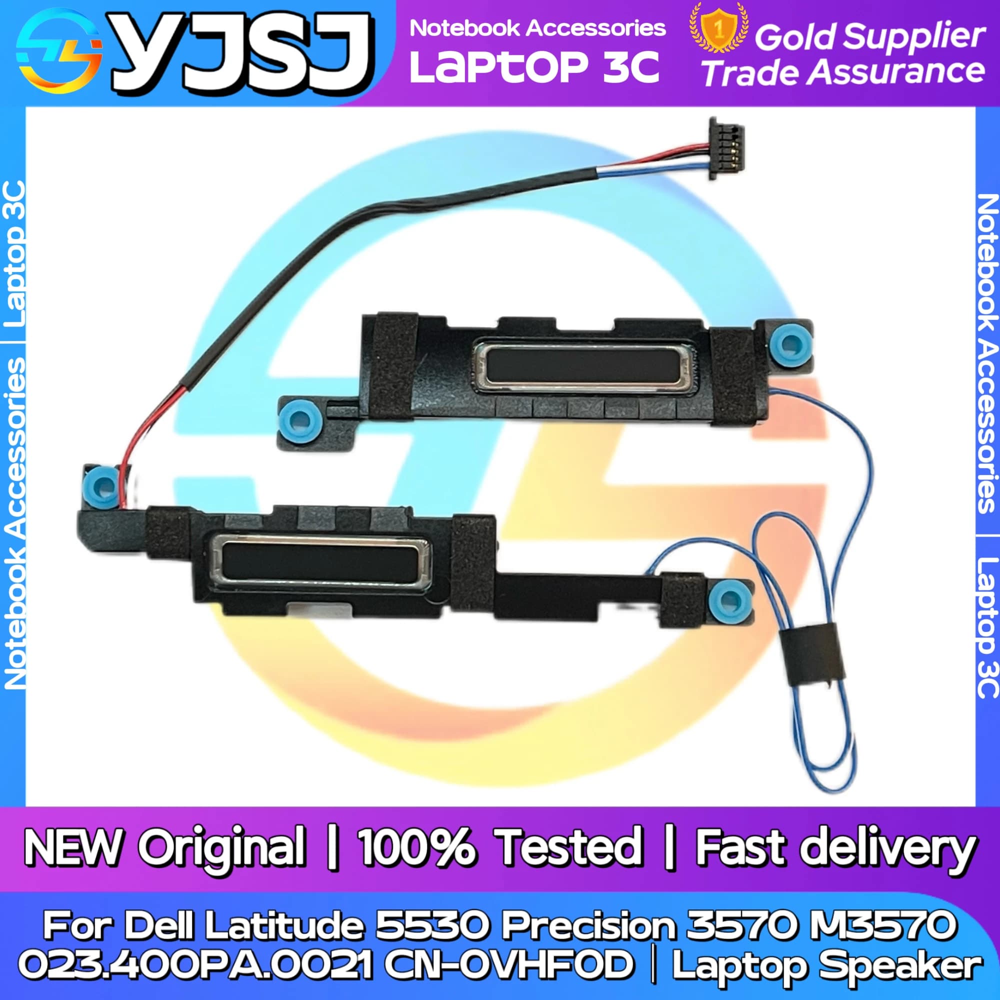 Nuovo altoparlante audio originale per notebook portatile per Dell Latitude 5530 Precision 3570 M3570 altoparlante incorporato 023.400PA.0021 CN-0VHF0D