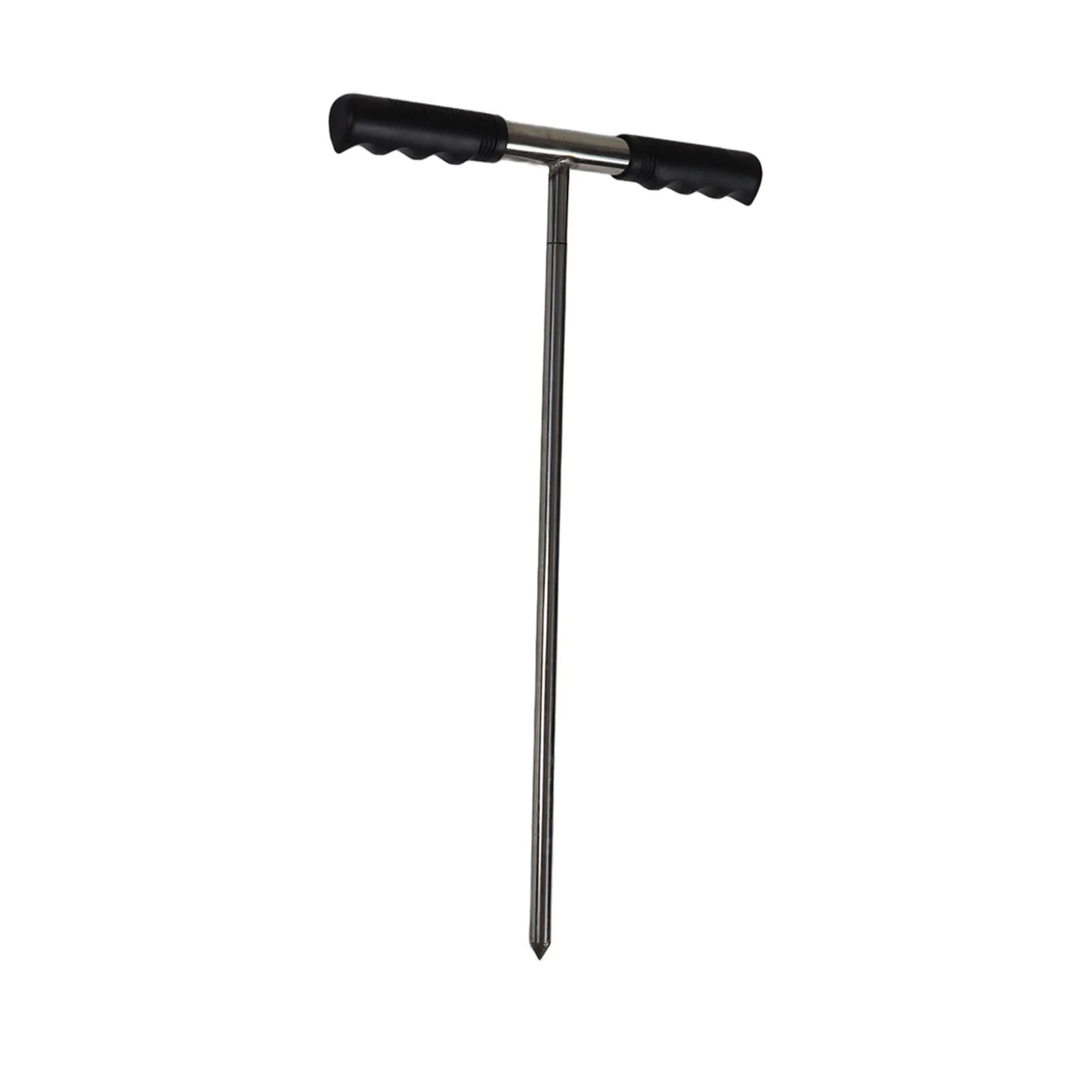 Sonde per campioni di terreno Sonde per campioni di terreno con manico a T Punta regolabile Strumento per campionatore di terreno in acciaio inossidabile per fattoria di cure delle piante