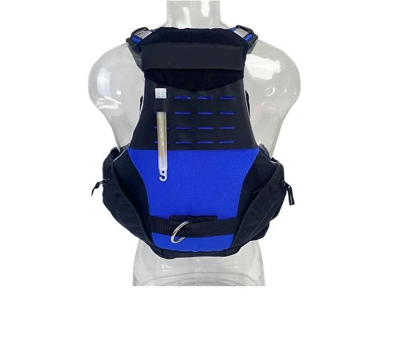 Giubbotto di salvataggio da esterno professionale bianco per sport acquatici, gilet di galleggiamento multifunzione