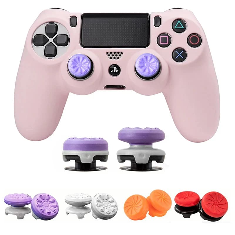 2 pz/set Videogiochi Silicone Thumb Grip Per Ps4/5 Per Playstation 5 FPS Joystick Booster Cap Video Game Controller Accessori