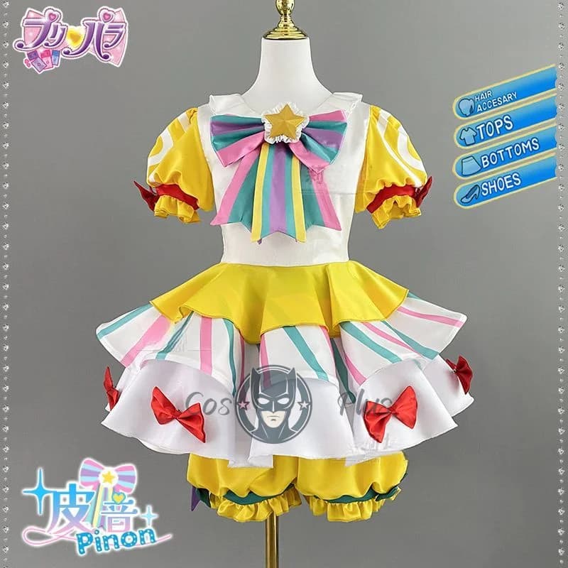 Anime Pripara Manaka Cosplay Costume New girl triangle Song server Costume Halloween Carnival Sweet Lolita Dress Accessory