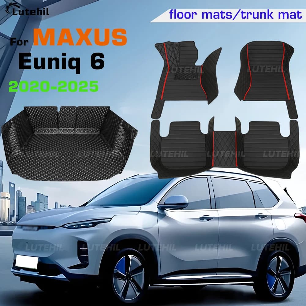 Per MAXUS Euniq 6 2020-2025 2024 2023 2022 2021 Tappetino per auto Personalizzato Copertura completa Tronco Zerbino Rilievi del piede Cargo Liner Per tutte le stagioni
