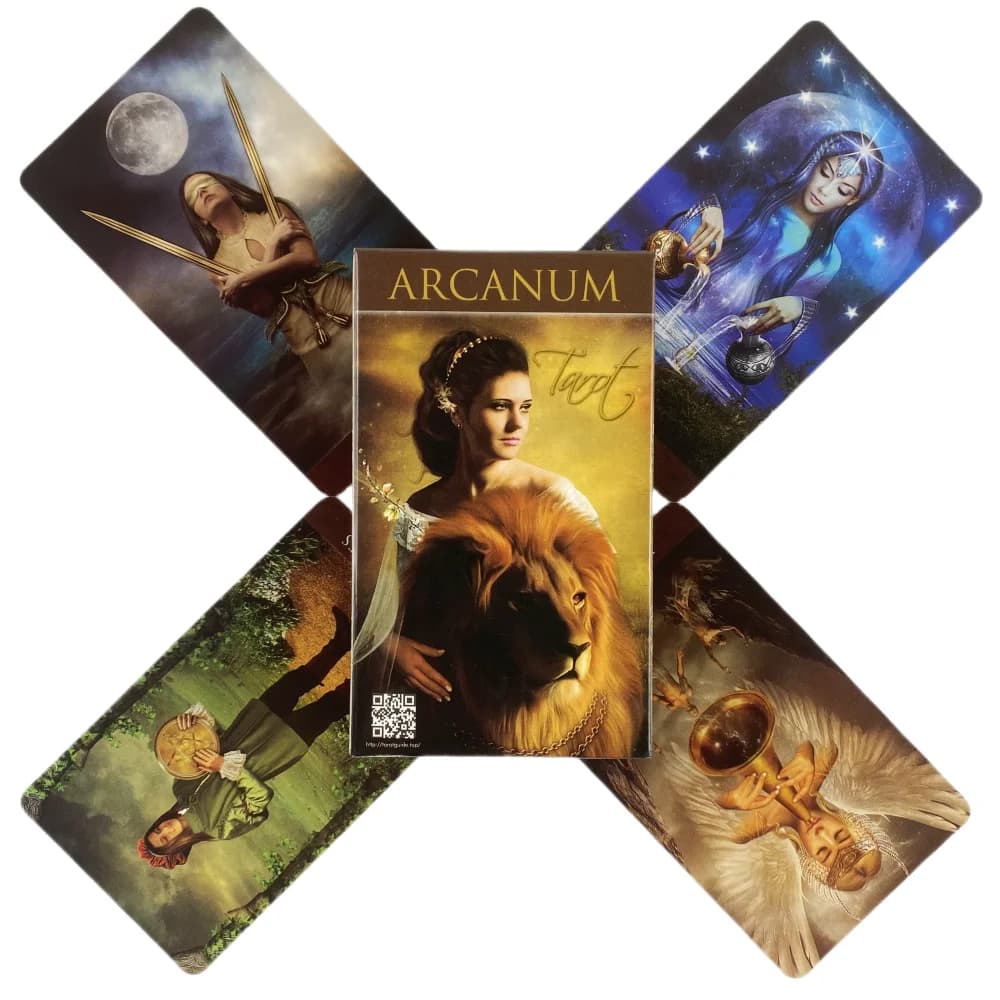 Carte dei tarocchi dell'Arcanum Un mazzo da 78 Oracle English Visions Divination Edition Borad Playing Games