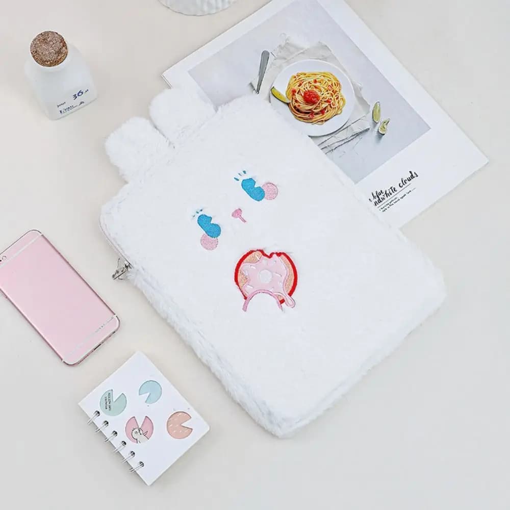 Custodia protettiva per iPad portatile in peluche da 9-11 pollici Custodia protettiva antiurto imbottita antiurto per tablet per donna ragazza