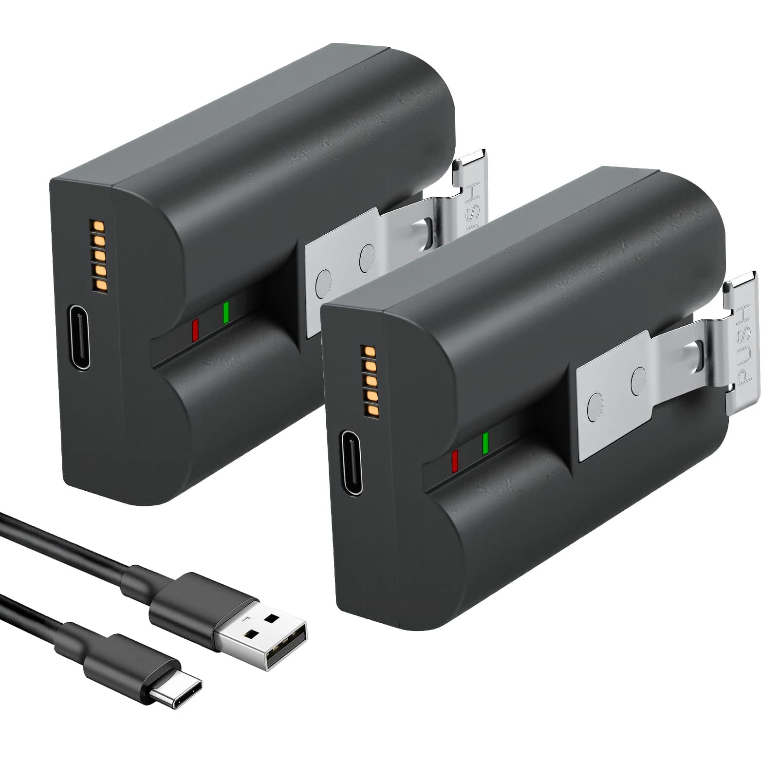Batteria a sgancio rapido da 6040 mAh/stazione di ricarica rapida per Ring Video Doorbell 1/2/3/4, Spotlight Cam, Solar Floodlight