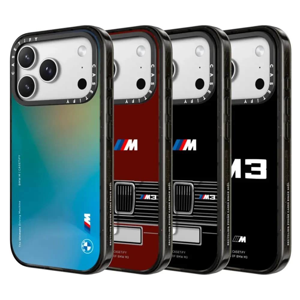 CASETiFY BMW M3 E30 Serie Auto, Custodia Magnetica Anti-caduta per iPhone 13 14 17 16 Pro Max Air 15 Plus, Cover Protettiva