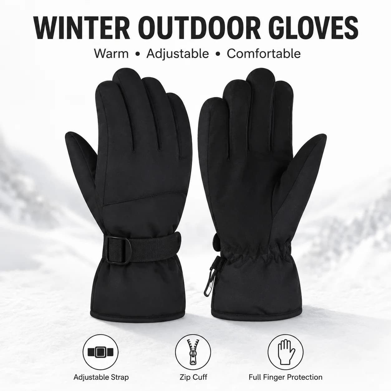 Guanti da sci per ragazzi, impermeabili invernali, snowboard, isolanti, caldi, antivento, ciclismo per la stagione fredda, guanti sportivi all'aria aperta