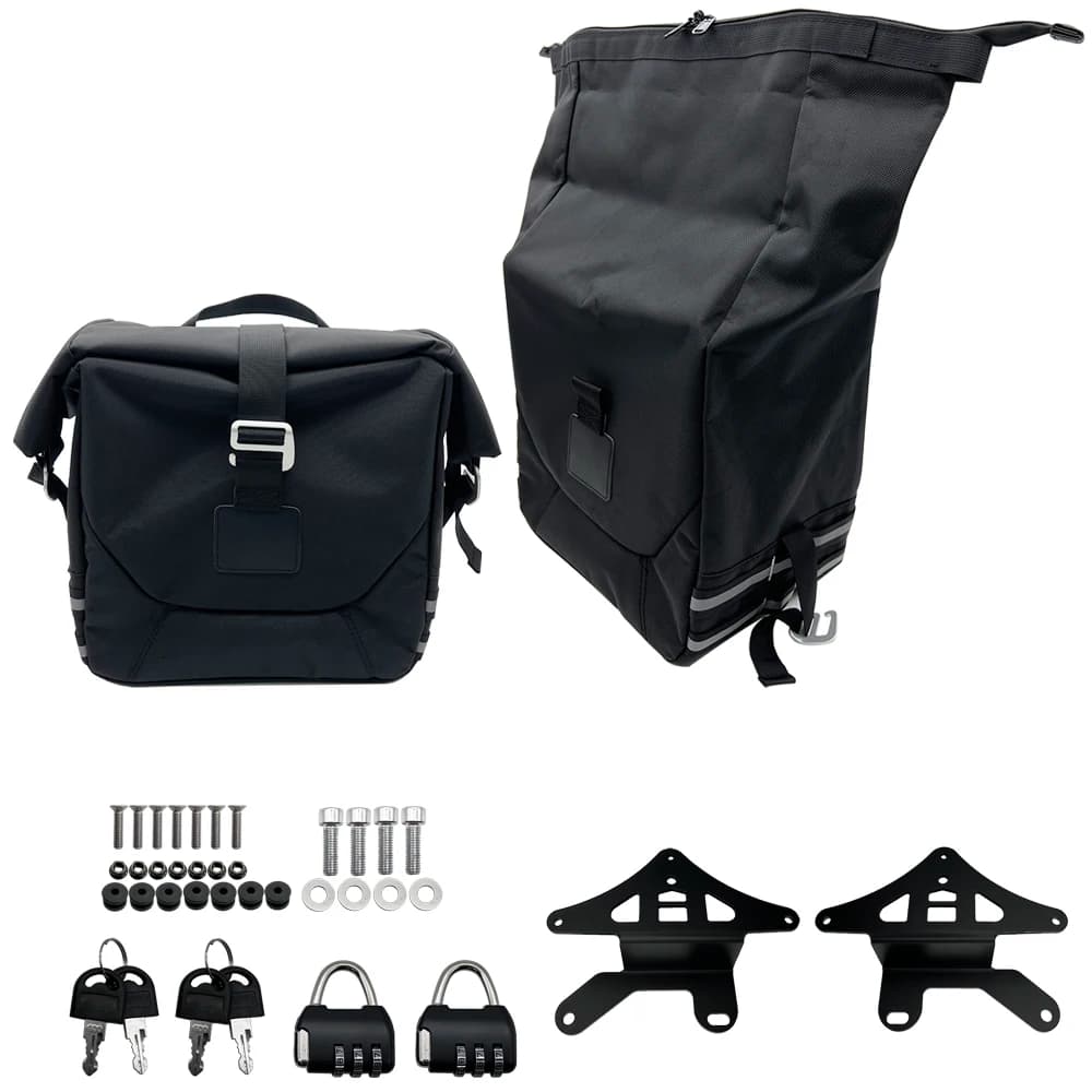 Motorcycle Saddlebags canvas Side Tool Pouch Gloves Luggage Saddle Bags Universal for Honda CMX300 CMX500 CMX1100