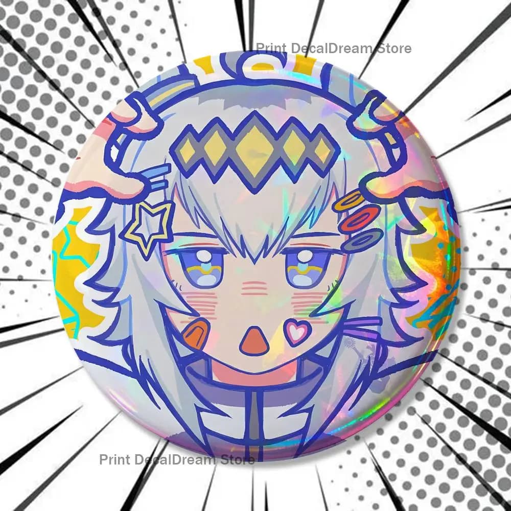 O-Oguri C-Cap Enamel Pins Funny Cartoon Characters Badge Fashion Jewelry Accessories Round Snap-in Brooch on Backpack