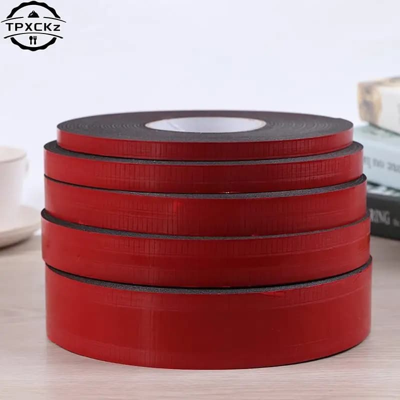 1 rotolo nero Super forte autoadesivo schiuma auto nastro biadesivo telefono cellulare nastro antipolvere spessore 2mm