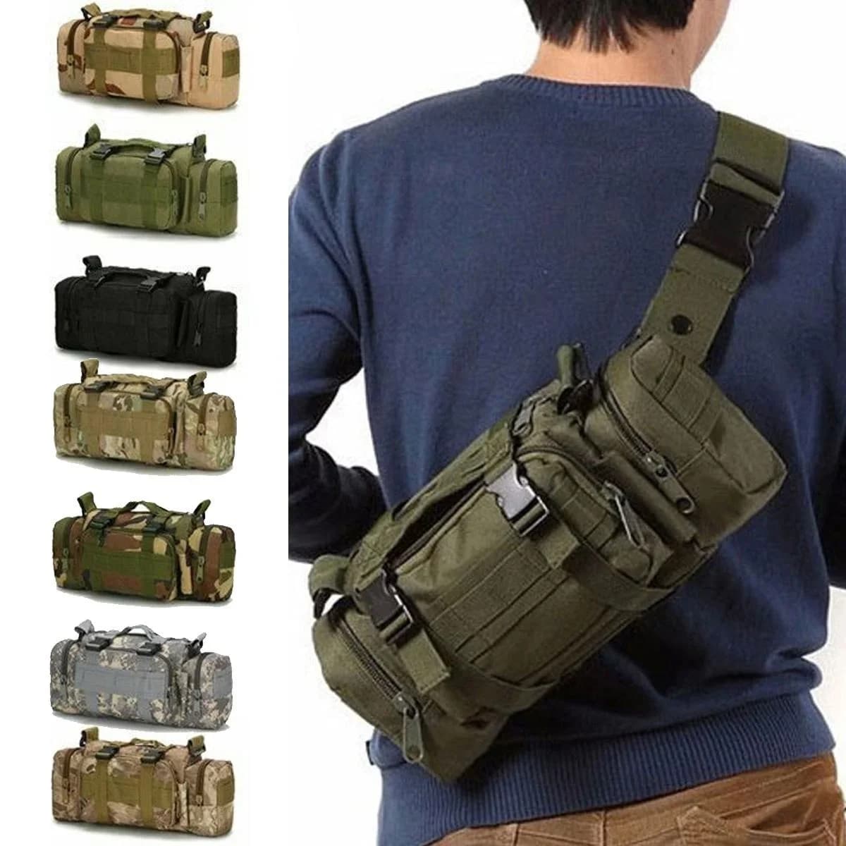 Zaino da Esterno, Marsupio da Caccia, Borsa da Vita, Marsupio da Campeggio, Marsupio da Escursionismo, Borsa a Tracolla