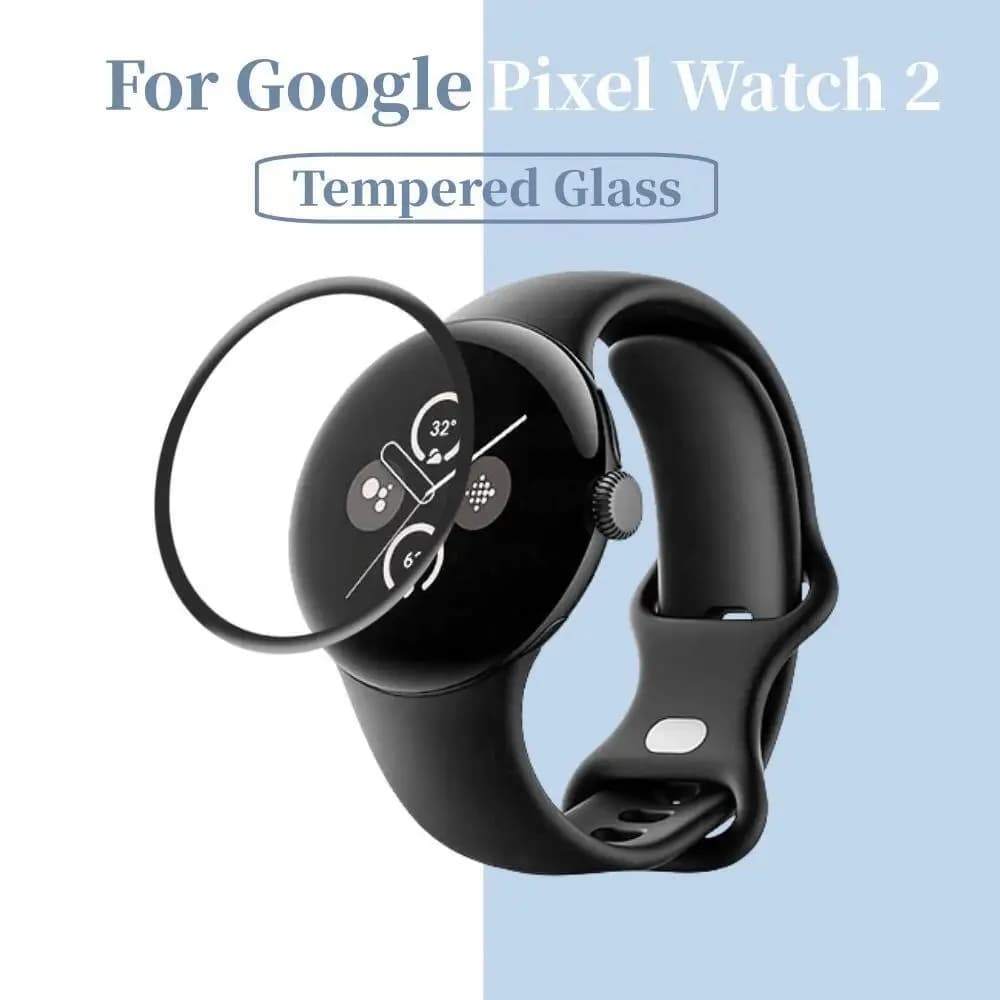 Pellicola PMMA 3D 2 pezzi per Google Pixel Watch 2 LTE Pellicola proteggi schermo per Pixel Watch2 SmartWatch (non in vetro)