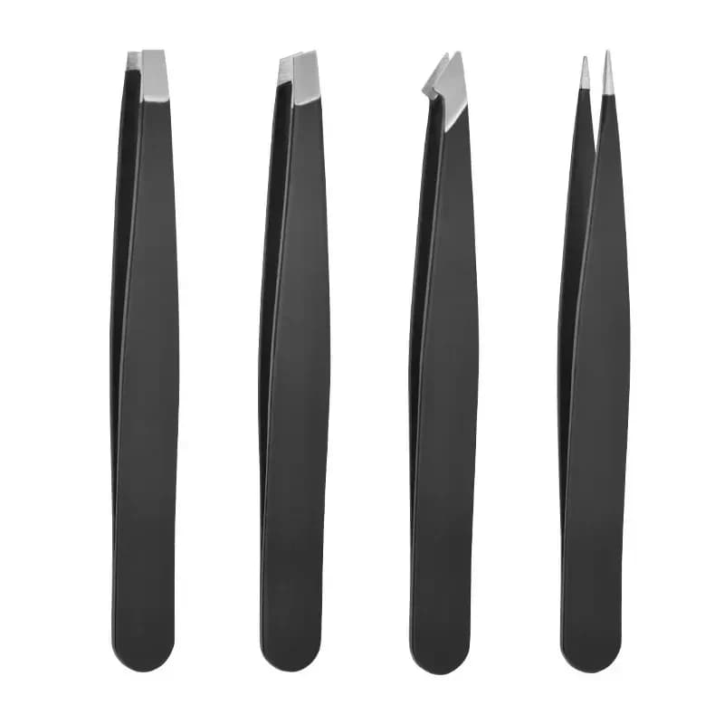 1/3/4pcs High-Quality Eyebrow Tweezer Hair Beauty Fine Hairs Puller Stainless Steel Slanted Brow Clips Removal Makeup Tools
