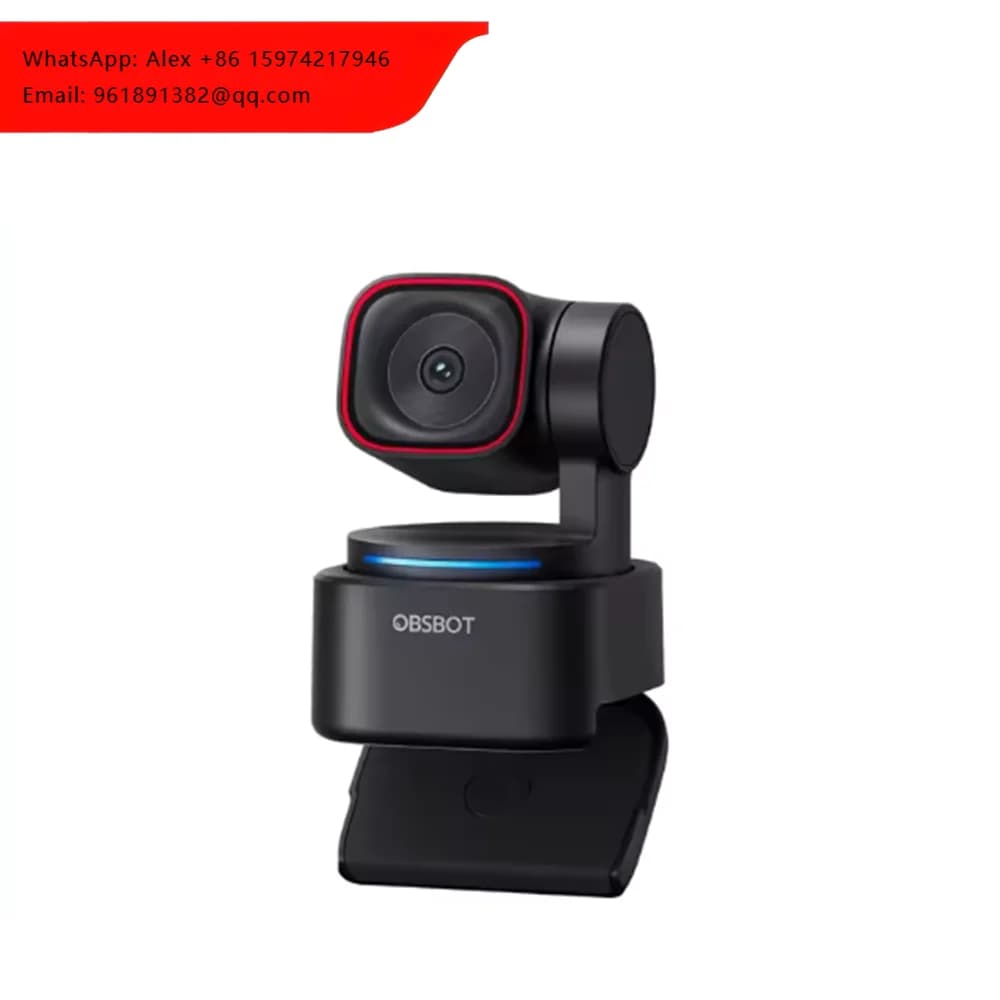 Popolare Webcam PTZ OBSBOT Tiny 3 con Sensore CMOS da 1/2", 120FPS, Audio Spaziale AI, 4K, Tracciamento AI Remoto e Controllo Vocale