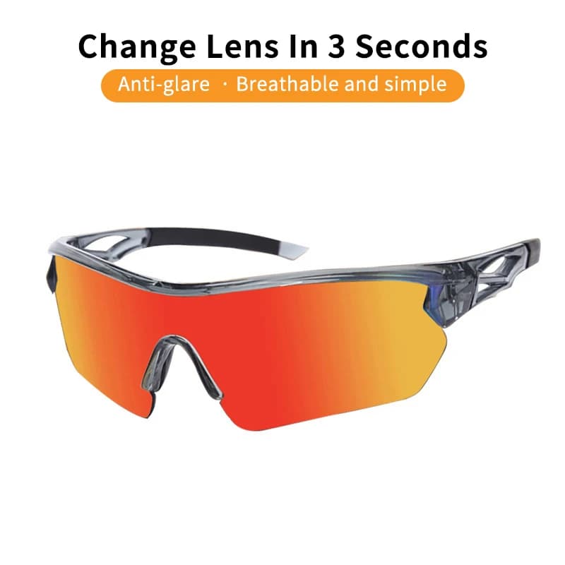 Bicycle Polarized Sunglasses Anti-ultraviolet Colorful Glasses for Women And Men Outdoor Cycling Riding Sports UV Protection