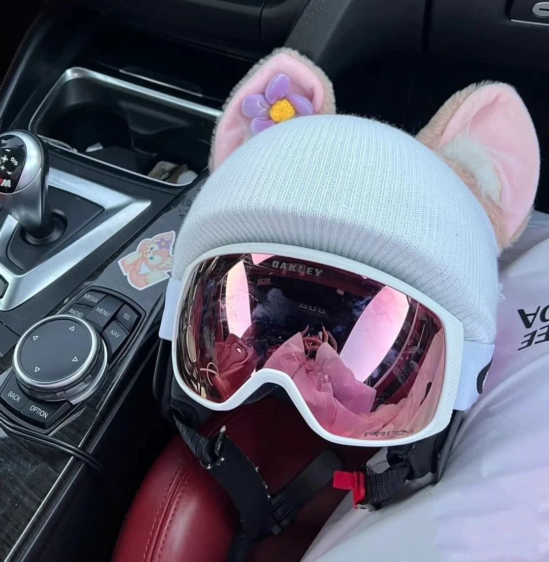 Cute helmet cover decoration cartoon plush electric bike motorcycle helmet decoration accessories for helmet
