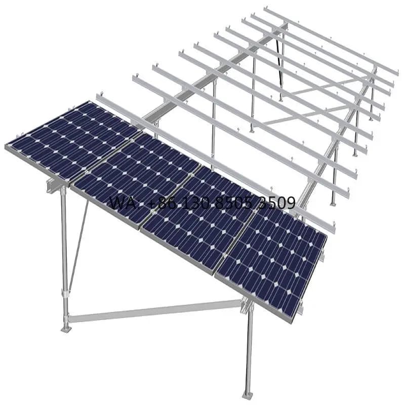 Industrial Aluminium Alloy Solar Panel Ground Mounted Racks Concrete Foundation for Solar Panel Mounting Structure