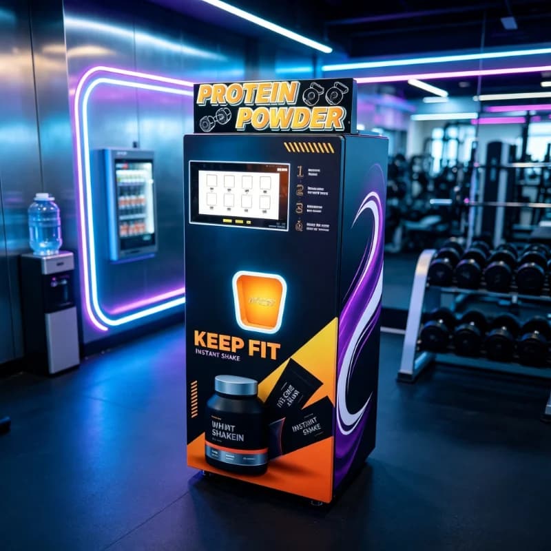 Customized Luxury Protein Powder Vending Machine, Built-in Automatic Shaker for Making Protein Shakes