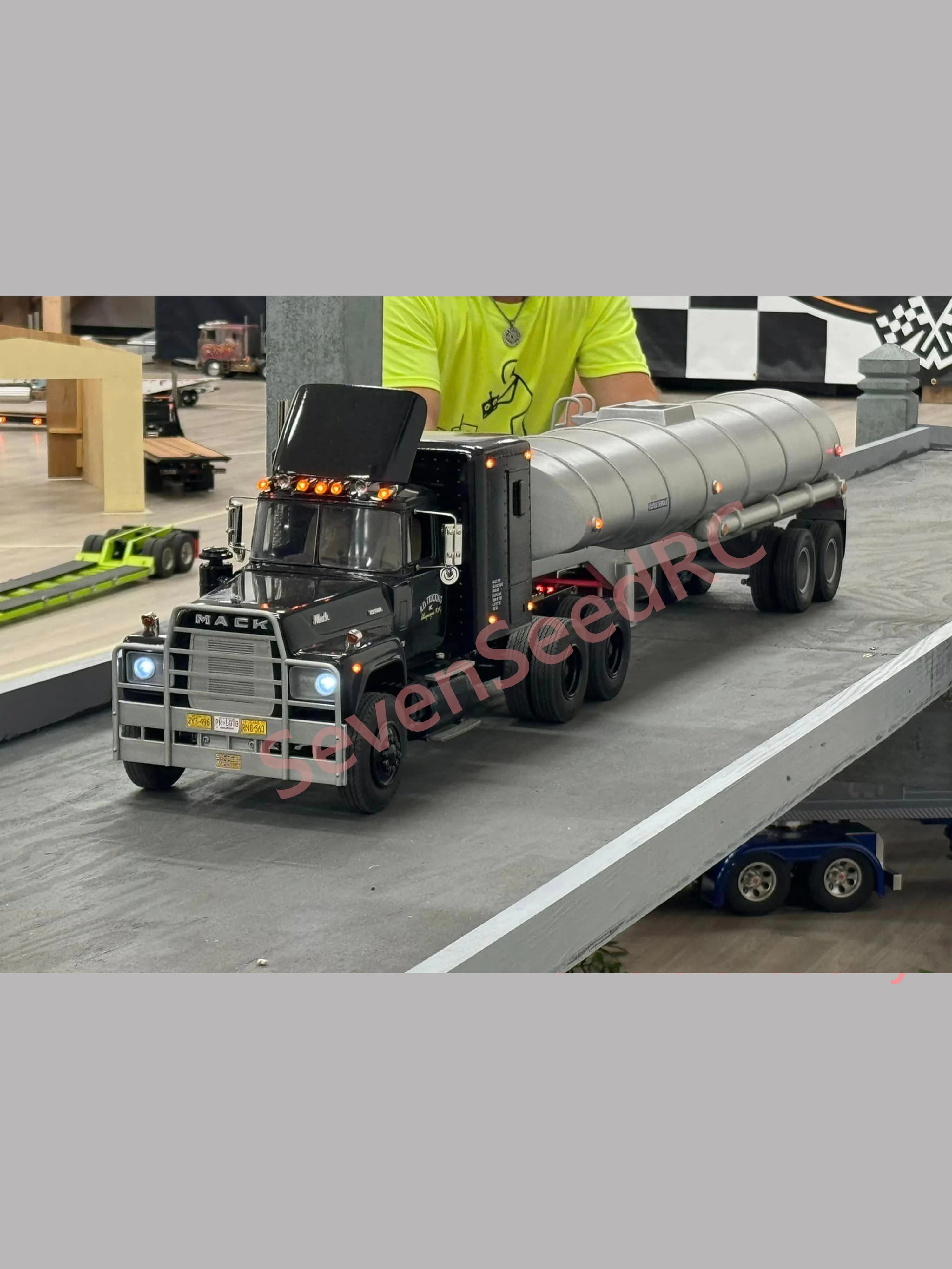 Kit cabina per camion con stampa 3D MACK RS700L Fmx Modello punto statico JDM Tamiya Lesu Lxy Scaleclub