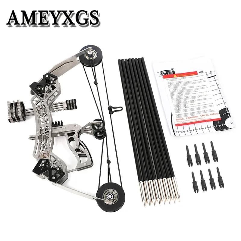 Kit mini arco composto per tiro con l'arco da 10,4 pollici Arco e frecce Tiro al bersaglio Regalo Gioco Accessori per la pratica dell'arco