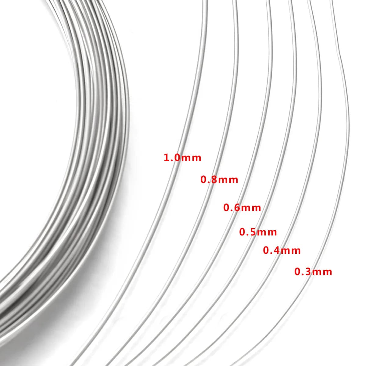 10m/roll Stainless Steel Solid Wire for Diy Beading Wire Necklace Bracelet Earring Jewlery Making No Rusting Wholesale