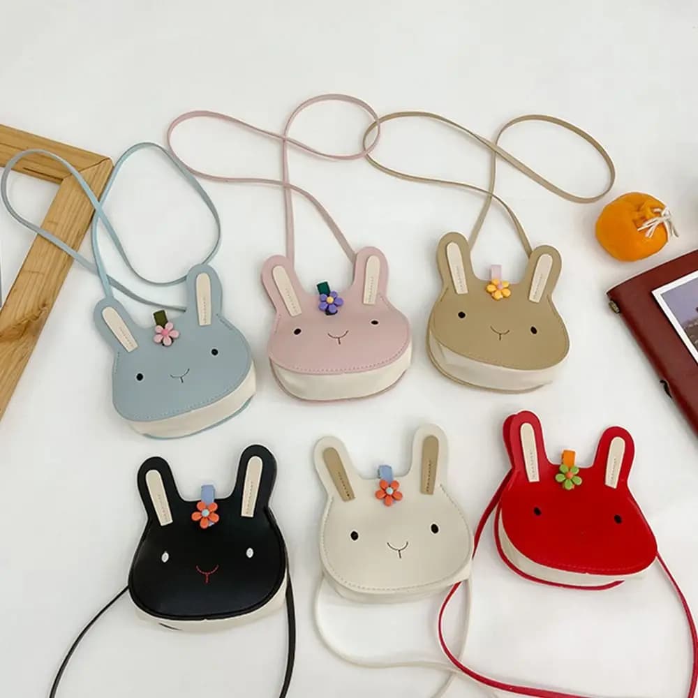 Cute Mini Shoulder Bag in Soft Leather PU, Nice Messenger Bag with Cartons Animated for Girls