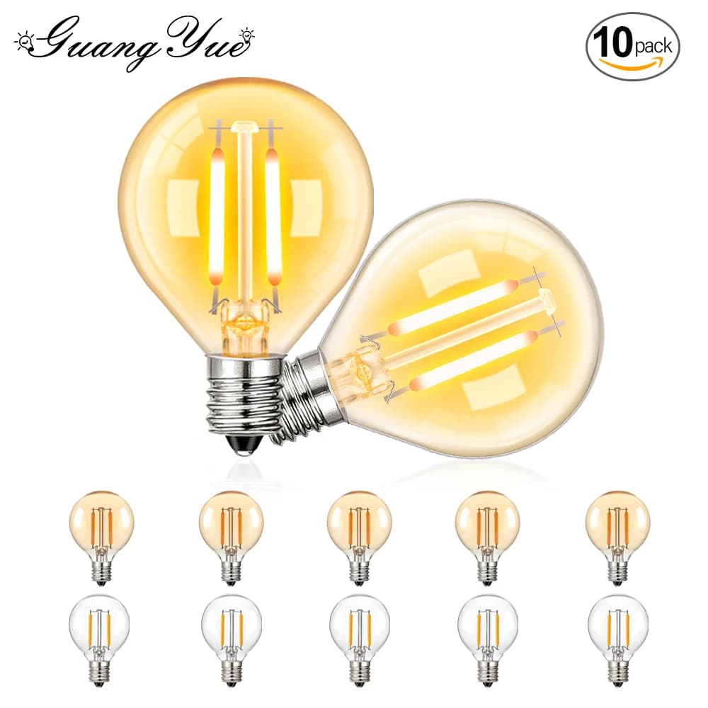 G40 Vintage Edison E14 Lampadine a LED Lampada a filamento 220V 1.5W E12 Lampada da scrivania a sospensione Lampadine sostituibili vintage Decorazione della casa