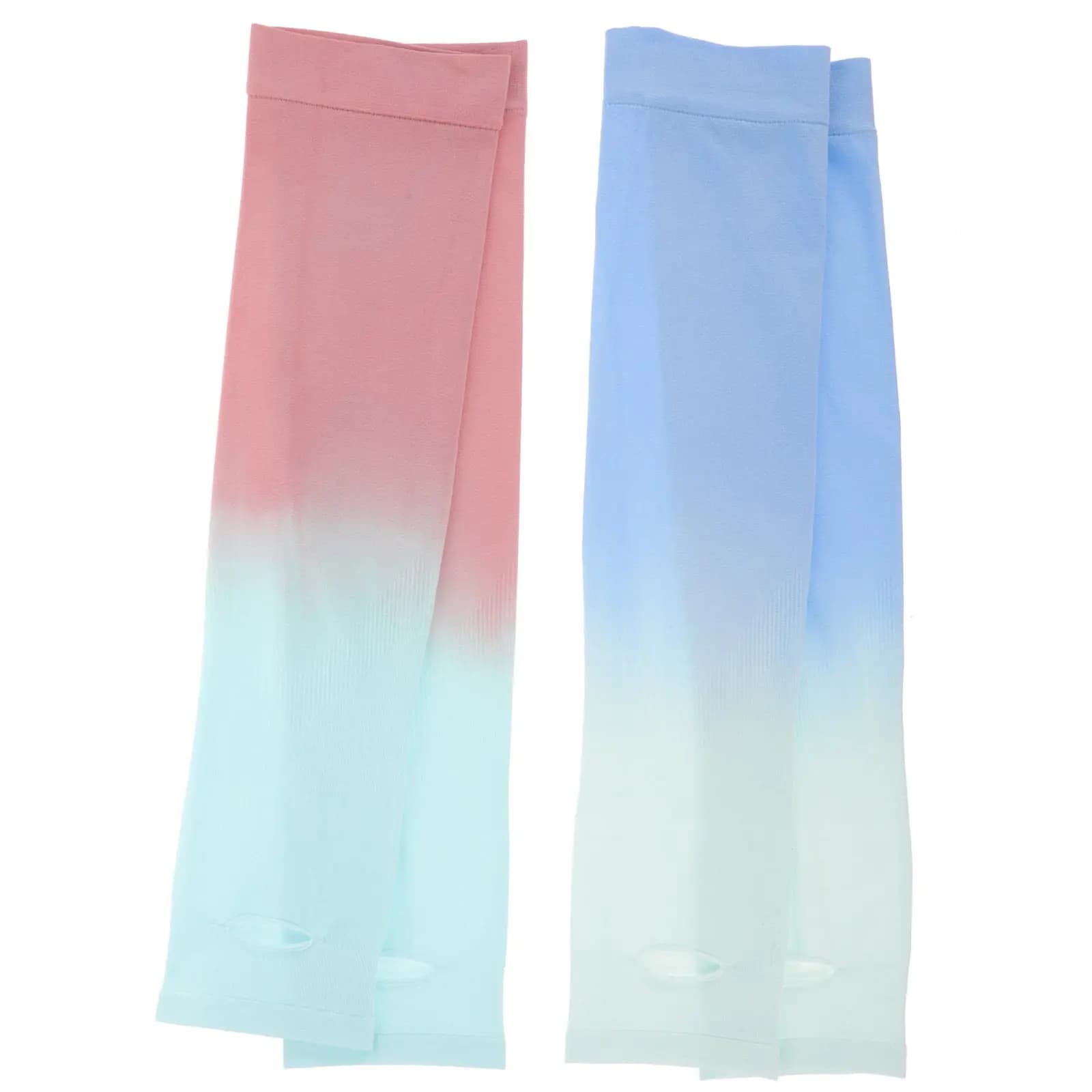 2Pairs Sun Resistant Arm Sleeves Summer Cooling Elastic Arm Protectors for Outdoor Activities Cycling Fishing Running Gym Use