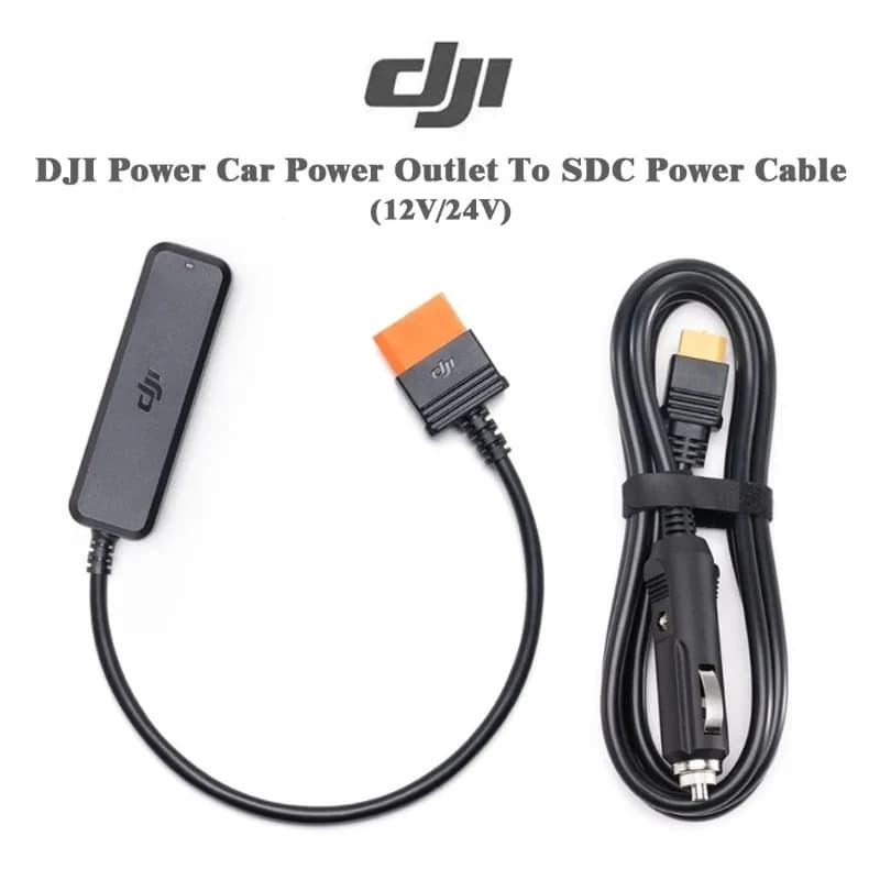 Cavo di alimentazione da presa auto a SDC DJI (12V/24V) per Power 2000/1000/500 NUOVO