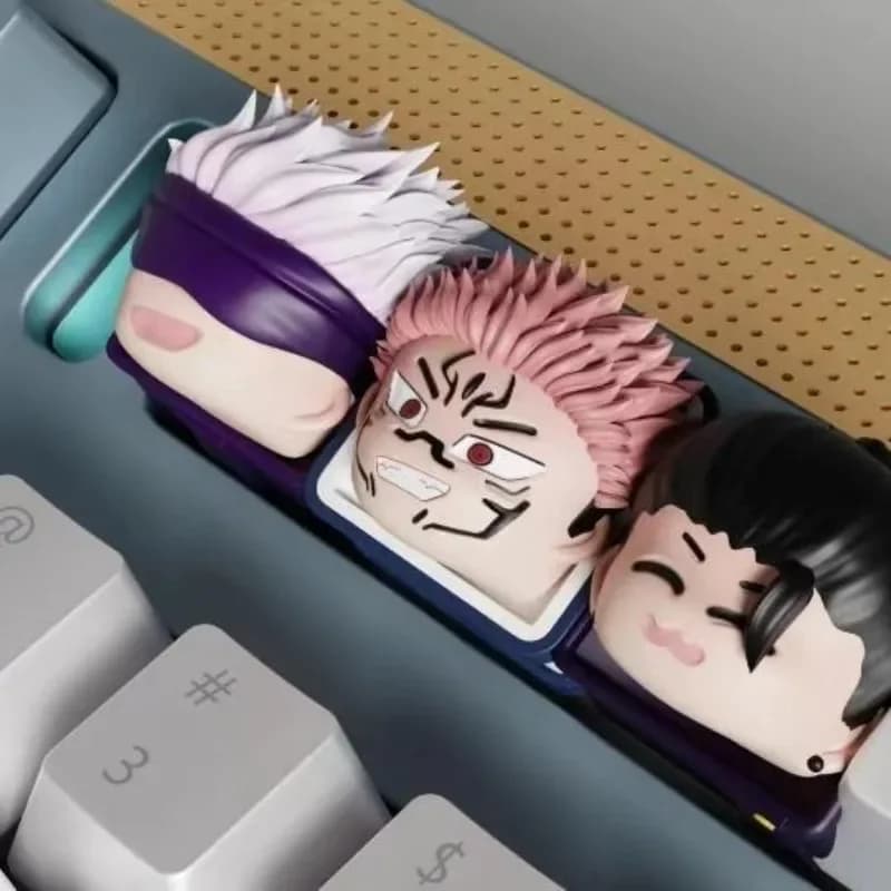 Jujutsu Kaisen Anime Cartoon Gojo Satoru 3d Resina Keycap Geto Suguru Gioco Tastiera Meccanica Keycap Decorativo Regalo Fidanzato