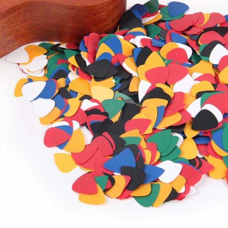100 pezzi ABS acustico ukulele basso chitarra elettrica plettri accessori