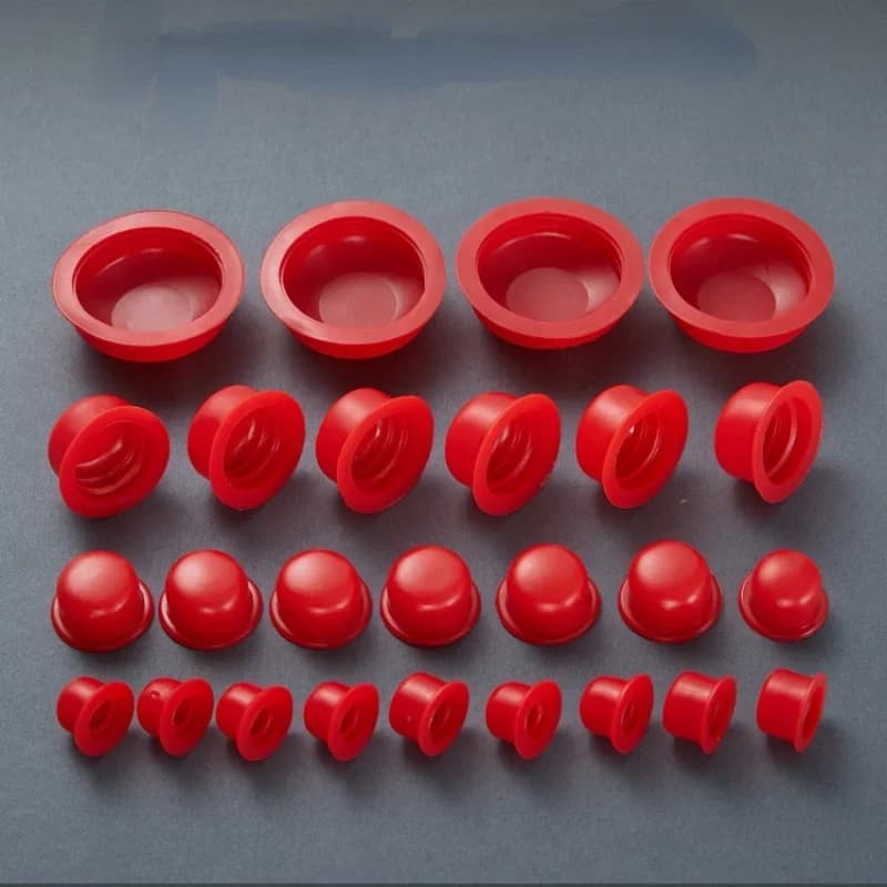 100pcs inner threaded hole rubber cover smart cylinder cap aging resistance corrosion resistance dust protection