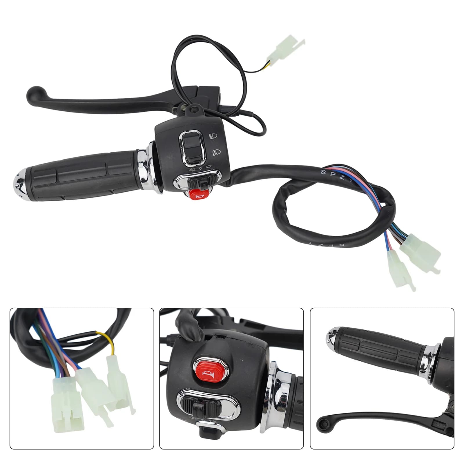 Freno Ebike Colore freno Manicotto maniglia nero Sostituisci parte Manicotto maniglia in gomma scooter per bici elettrica morbida