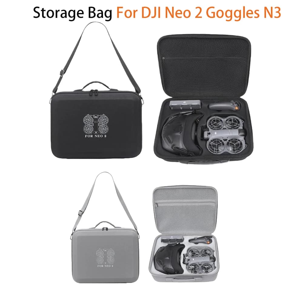 Borsa a tracolla per DJI Neo 2 Custodia rigida Custodia da trasporto Controller RC N3 Borsa per DJI Goggles N3 Drone Custodia Accessori