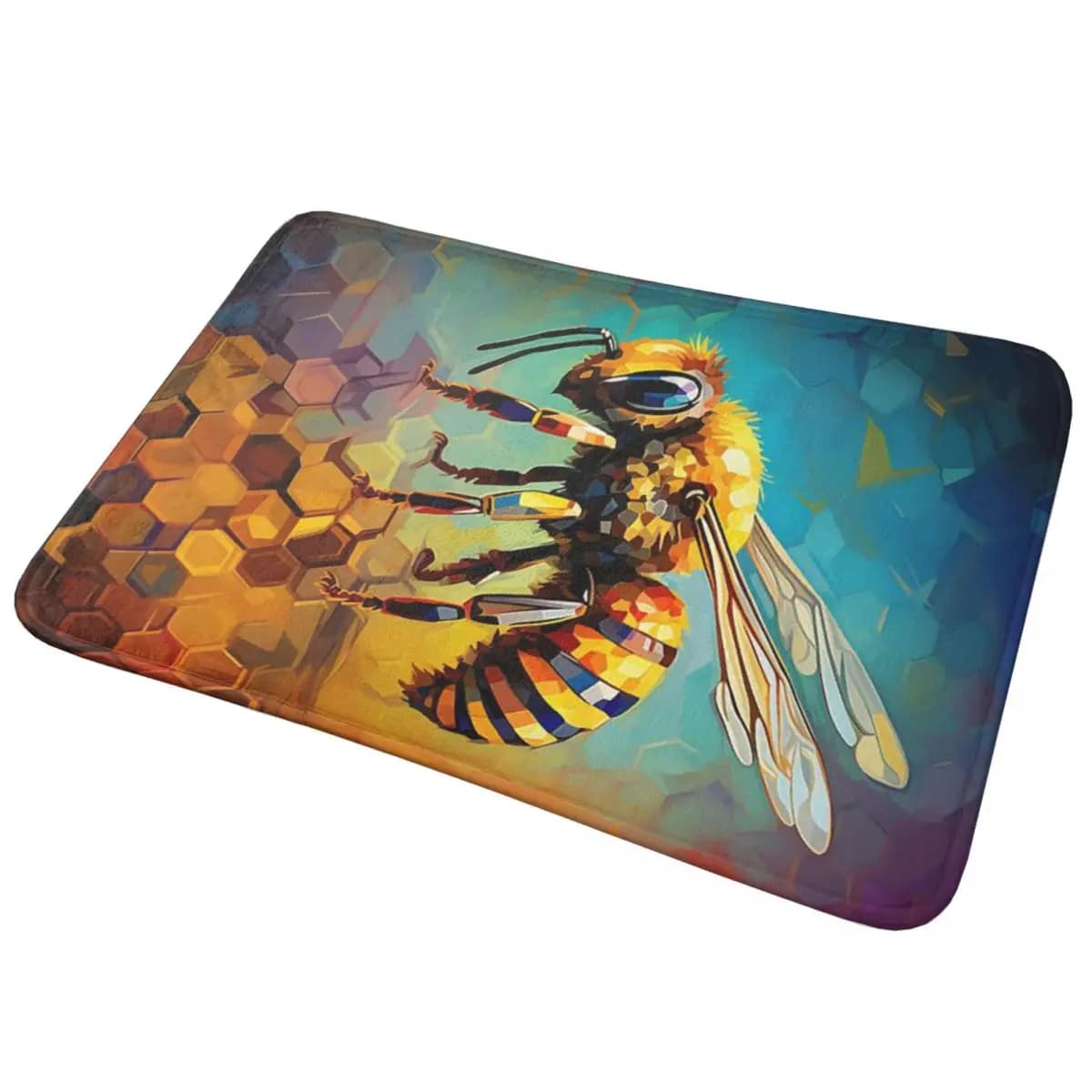 Honey Bee Insect Cartoon Zerbino Anti-slip Rug Anti-wear Mat Kitchen Inlet Mats Home Bathroom Mats