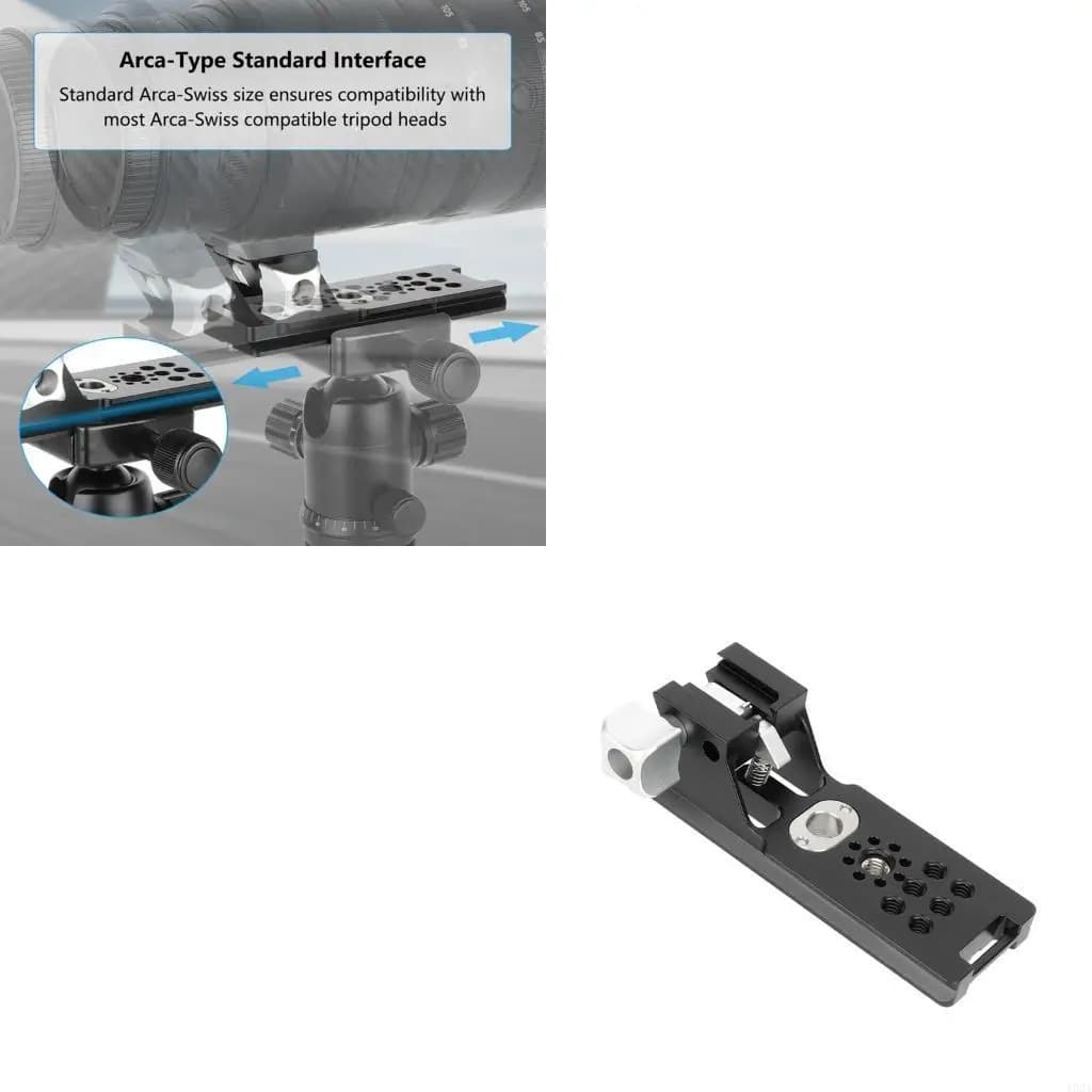 193A Lightweight Aluminum Fast Clamp Plate For Heavy Duty DSLR Lens And Tripods