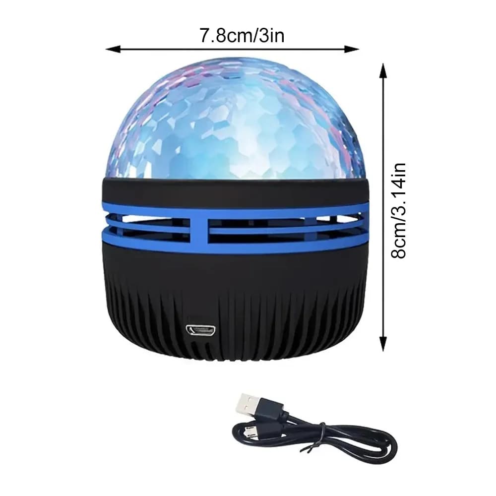 USB Aurora Projection Mini Lamp Creative Atmosphere Night Light Ground Projector Photo Lamp per regalo di compleanno