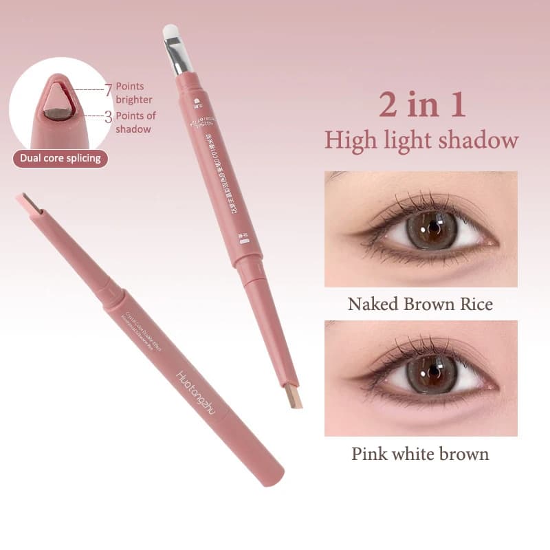 Matita Eyes Natural Bicolor Waterproof 2-in-1 Silk Effect, Illuminating Subcile and Contouring Long Life